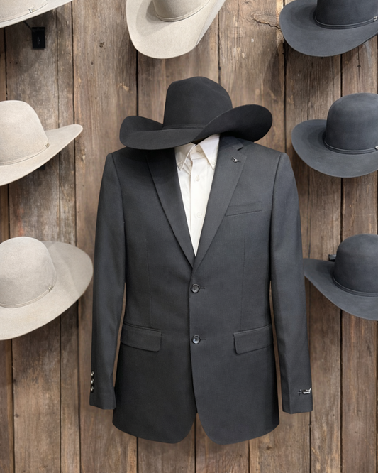 Black Textured Sports Coat